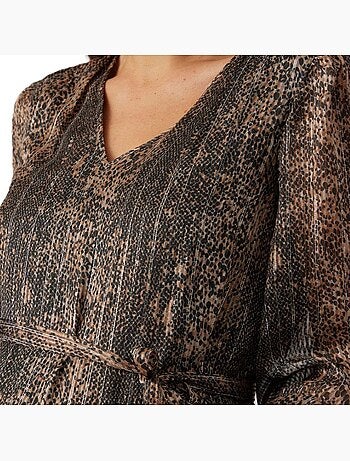 Vero moda mama blouse zwart/bruin zwangerschapsblouse 20018589