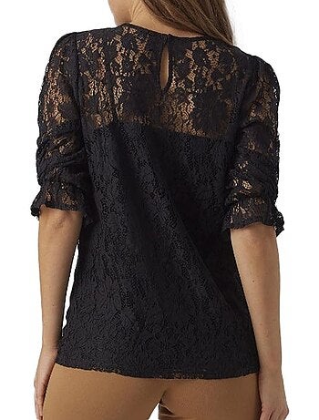 Vero moda mama kanten top zwart zwangerschap t-shirt