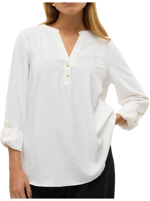 Vero Moda Mani Witte Blouse voor Dames - Kiabi Vero Moda Mani Witte Blouse voor Dames - Kiabi