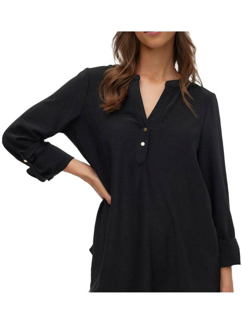 Vero Moda Mani Zwarte Blouse voor Dames - Kiabi Vero Moda Mani Zwarte Blouse voor Dames - Kiabi