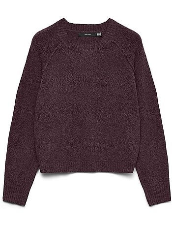 Vero moda maquarius dames trui ecru met raglanmouwen