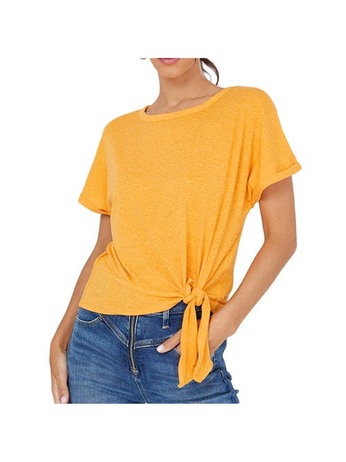 Vero Moda Marijune Oranje Dames T-Shirt - Kiabi Vero Moda Marijune Oranje Dames T-Shirt - Kiabi