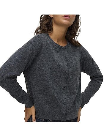 Vero moda marina donkergrijze dames trui