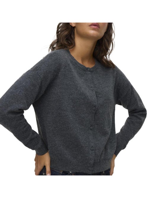 Vero Moda Marina Donkergrijze Dames Trui - Kiabi Vero Moda Marina Donkergrijze Dames Trui - Kiabi
