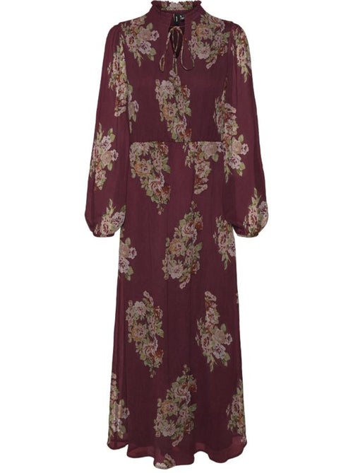 Vero Moda Marya Bordeauxrode Damesjurk - Kiabi Vero Moda Marya Bordeauxrode Damesjurk - Kiabi