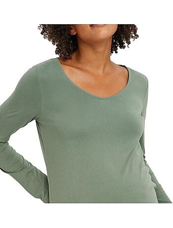Vero moda maternity filli zwangerschap t-shirt groen dames