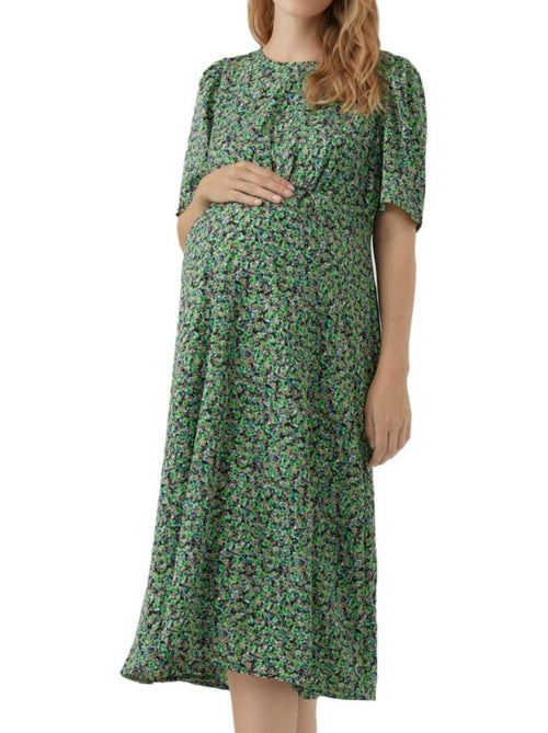 Vero Moda Maternity Janina Groene Zwangerschapsjurk voor Dames - Kiabi Vero Moda Maternity Janina Groene Zwangerschapsjurk voor Dames - Kiabi