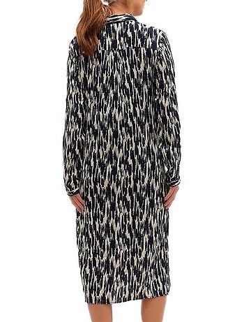 Vero moda maternity joy zwart/ecru zwangerschapsjurk