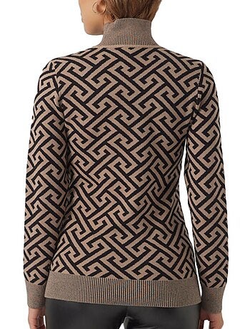 Vero moda maternity maria zwangerschapstrui bruin/zwart