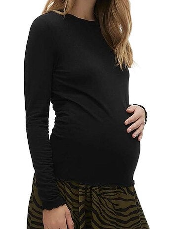 Vero moda maternity longsleeve zwangerschapsshirt groen dames