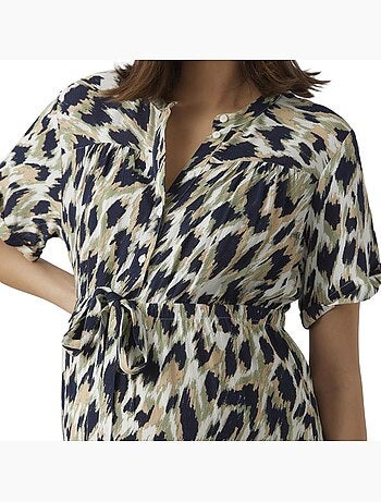 Vero moda maternity menny zwangerschaps playsuit groen/marine