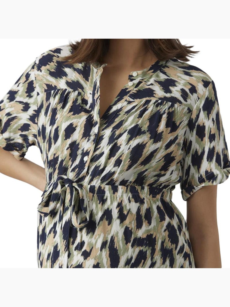 Vero Moda Maternity Menny Zwangerschaps Playsuit Groen/Marine Marineblauw - Kiabi