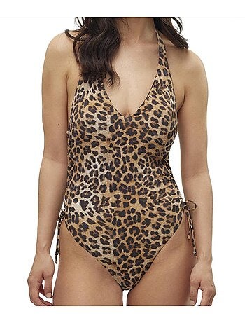 Vero moda maura zwart badpak met print voor dames