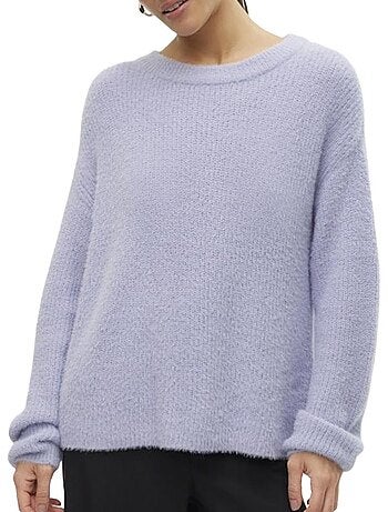 Vero moda dames trui oranje met puffmouwen