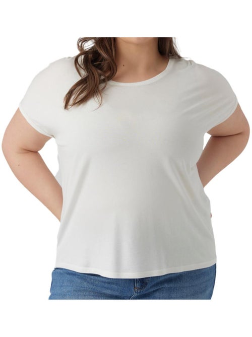 Vero Moda Maya Wit T-shirt voor Dames - Kiabi Vero Moda Maya Wit T-shirt voor Dames - Kiabi