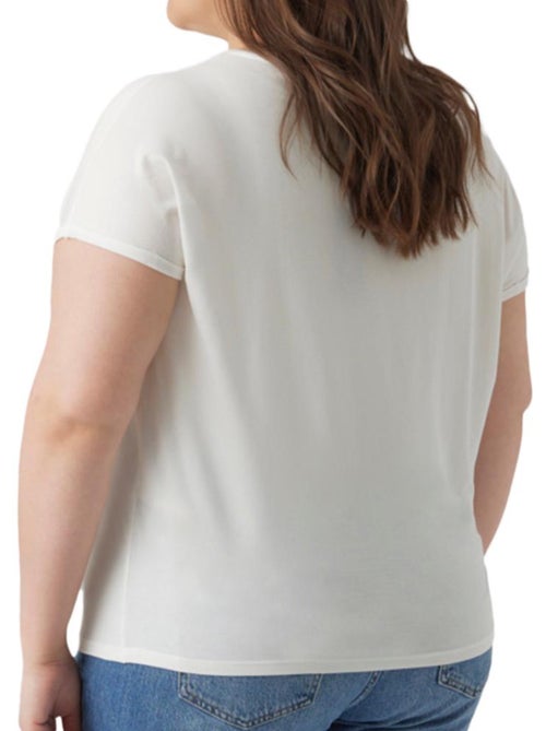 Vero Moda Maya Wit T-shirt voor Dames - Kiabi Vero Moda Maya Wit T-shirt voor Dames - Kiabi