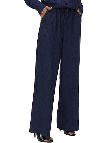 Vero moda melaney dames soepele pruimkleurige pantalon