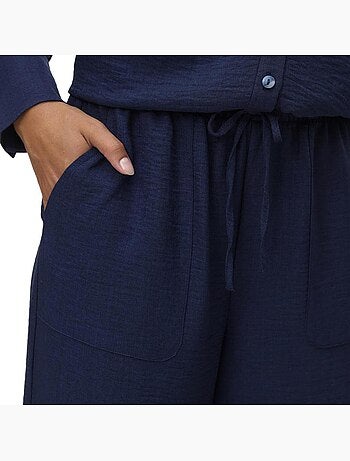 Vero moda melaney dames soepele pruimkleurige pantalon