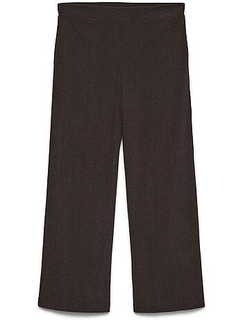 Vero moda melly donkerbruine corduroy damespantalon