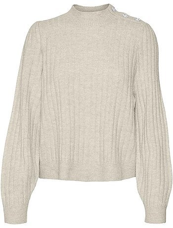 Vero moda melya gestreept bordeaux/wit damesvest