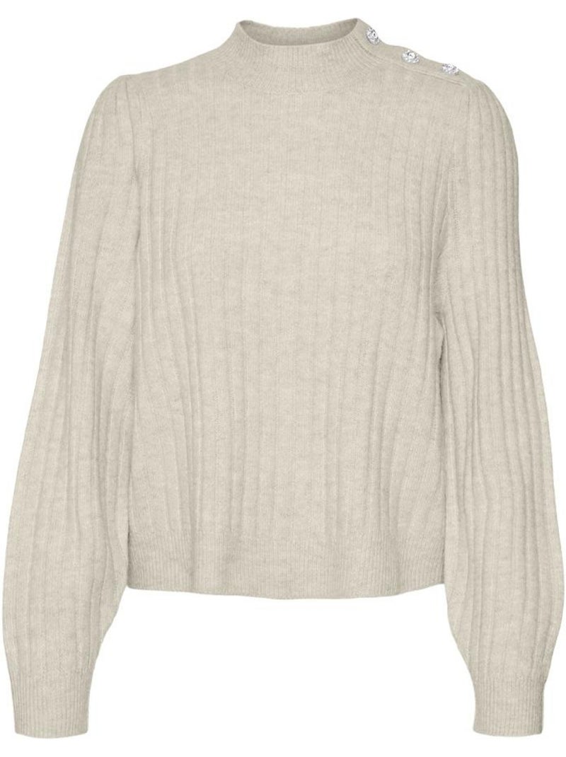 Vero Moda Melya Beige Dames Trui Beige - Kiabi