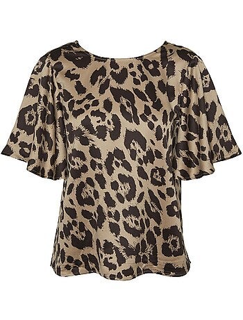 Vero moda merle bruin dames t-shirt