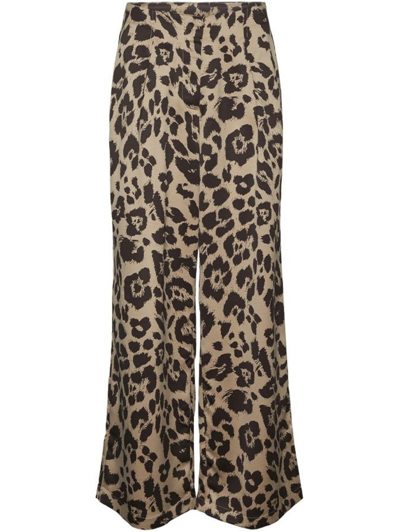 Vero moda merle dames pantalon bruin/beige Cappuccinobruin - Kiabi