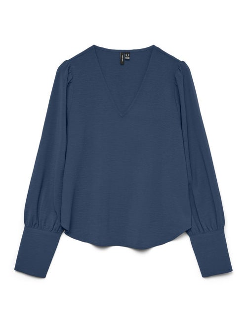 Vero Moda Mesme Blauwe Blouse voor Dames - Kiabi Vero Moda Mesme Blauwe Blouse voor Dames - Kiabi