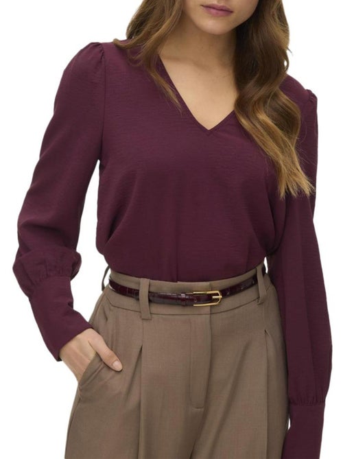 Vero Moda Mesme Violette Blouse voor Dames - Kiabi Vero Moda Mesme Violette Blouse voor Dames - Kiabi