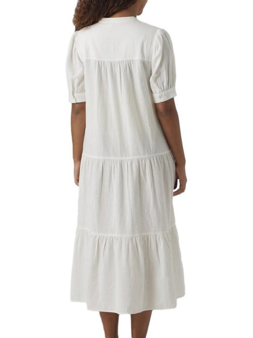 Vero Moda Milan Zwangerschapsjurk Wit voor Dames - Kiabi Vero Moda Milan Zwangerschapsjurk Wit voor Dames - Kiabi