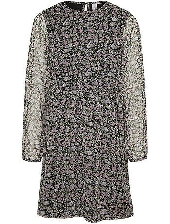 Vero moda milla roze bloemenjurk voor meisjes