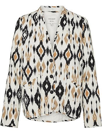 Vero moda mille magda damesvest zwart/wit