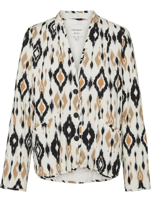 Vero Moda Mille Magda Damesvest Zwart/Wit - Kiabi Vero Moda Mille Magda Damesvest Zwart/Wit - Kiabi