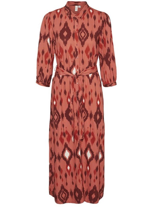 Vero Moda Mille Roze Jurk met 3/4 Mouwen voor Dames - Kiabi Vero Moda Mille Roze Jurk met 3/4 Mouwen voor Dames - Kiabi