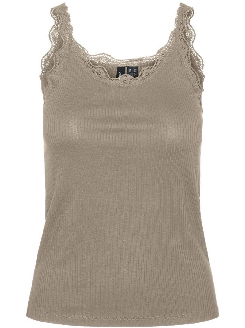 Vero moda mily bruine dames débardeur Cappuccinobruin - Kiabi