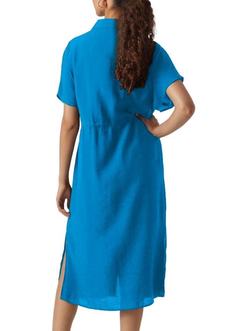 Vero Moda Miris Blauwe Jurk voor Dames Blauw - Kiabi