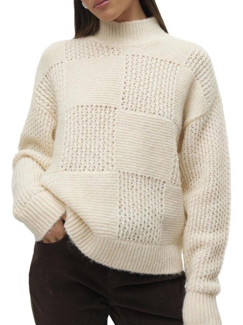 Vero Moda Moon Ecru Dames Trui - Kiabi Vero Moda Moon Ecru Dames Trui - Kiabi