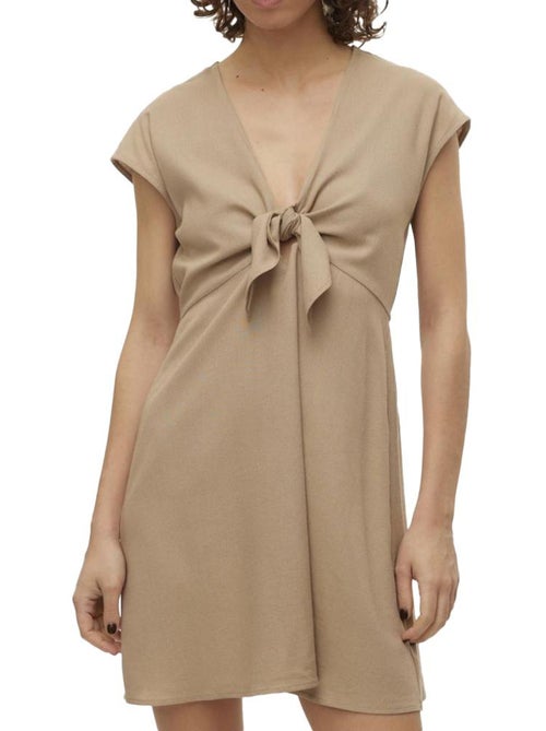 Vero Moda Mymilo Beige Jurk voor Dames - Kiabi Vero Moda Mymilo Beige Jurk voor Dames - Kiabi