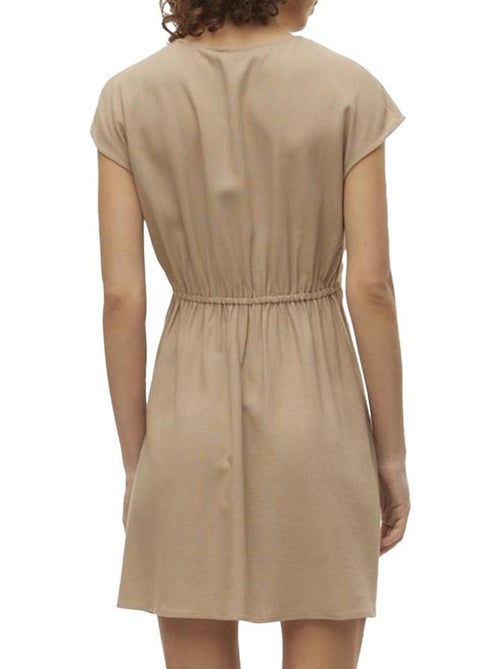 Vero Moda Mymilo Beige Jurk voor Dames - Kiabi Vero Moda Mymilo Beige Jurk voor Dames - Kiabi