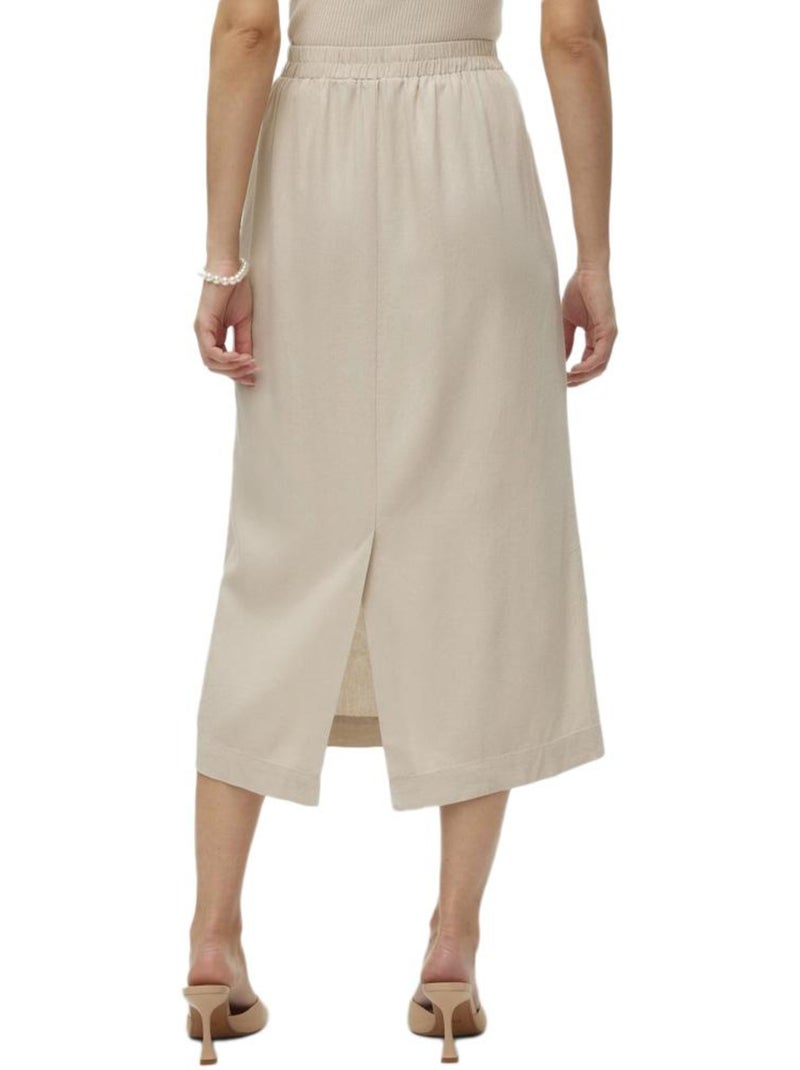 Vero Moda Mymilo Hw 7/8 Beige Rok voor Dames Beige - Kiabi