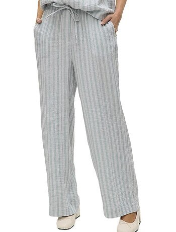 Vero moda nanna dames flared broek - blauw