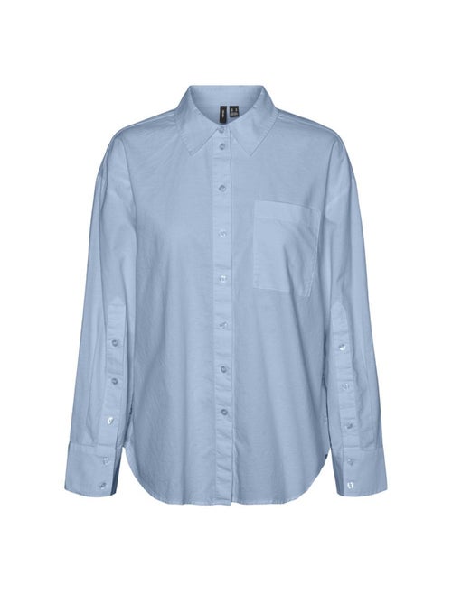 Vero Moda Nellie Damesblouse - Blauw - Kiabi Vero Moda Nellie Damesblouse - Blauw - Kiabi