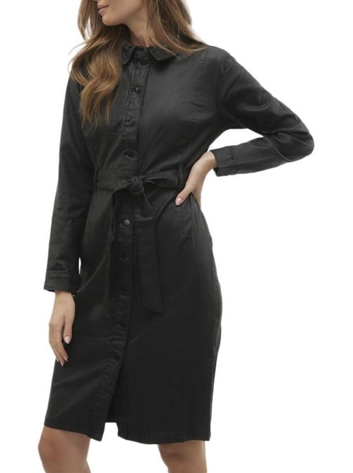 Vero Moda Nelly Zwarte Jurk voor Dames - Kiabi Vero Moda Nelly Zwarte Jurk voor Dames - Kiabi