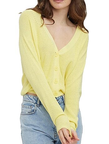 Vero Moda New Lexi Geel Dames Gilet