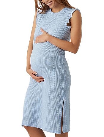 Vero moda nika zwangerschapsjurk blauw voor dames