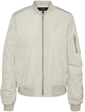 Vero moda ninna grijze bomberjack voor dames