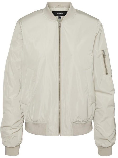 Vero Moda Ninna Grijze Bomberjack voor Dames - Kiabi Vero Moda Ninna Grijze Bomberjack voor Dames - Kiabi