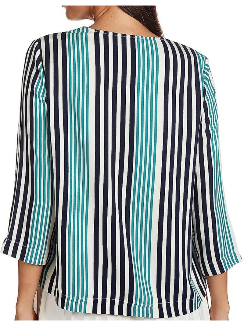 Vero Moda Niva Gestreepte Ecru Blouse voor Dames Ecru - Kiabi