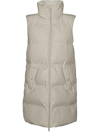 Vero moda noe mouwloze bodywarmer ecru dames