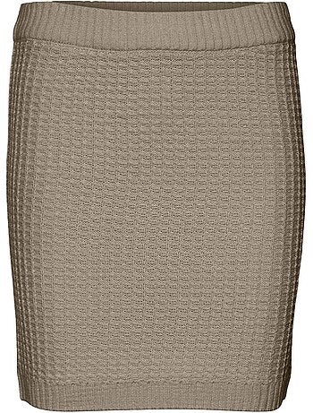 Vero moda omega beige gebreide rok voor dames